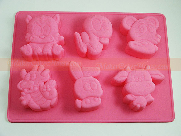 พิมพ์ซิลิโคนการ์ตูนรูปนักษัตร ชุดที่ 1