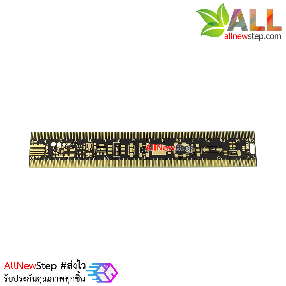PCB Ruler for Engineering PCB Size 15cm ไม้บรรทัดสำหรับวัดไซต์อุปกรณ์เพื่อออกแบบแผ่นปริ้น