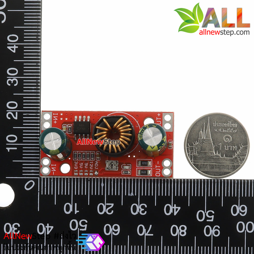 โมดูลเรกูเลตแปลงไฟลง step down 5-36V เป็น 2.5-20V แบบค่าคงที่และปรับค่าได้ กระแสสูงสุด 4A