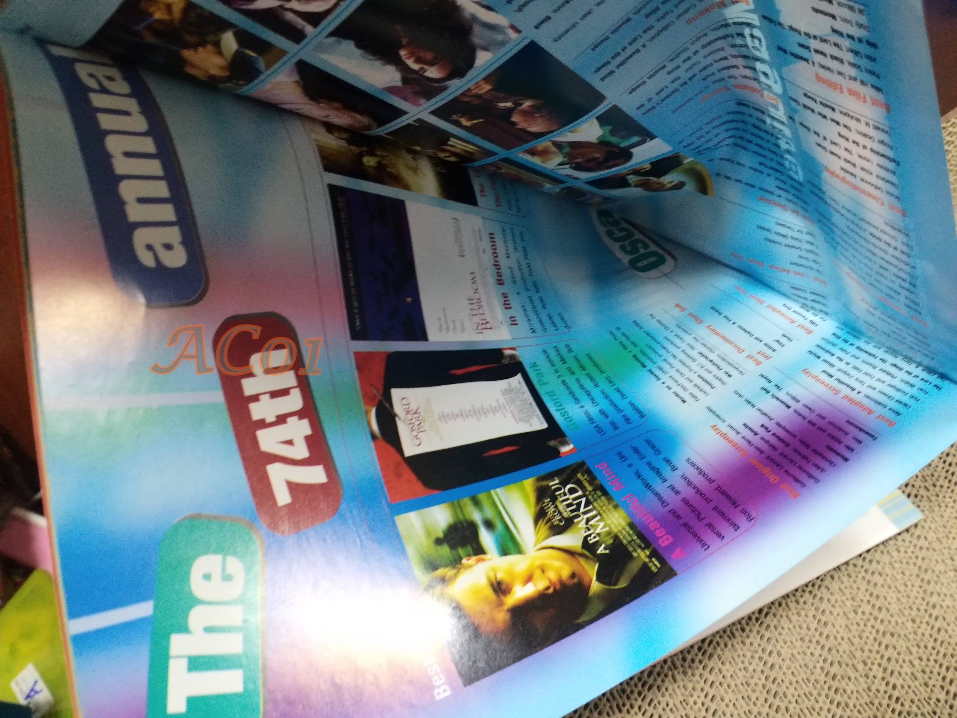 นิตยสารเอนเตอร์เทน Entertain ฉบับที่0662 ปี2545 ปก ALI โปสเตอร์เรื่อง OSCAR 2002