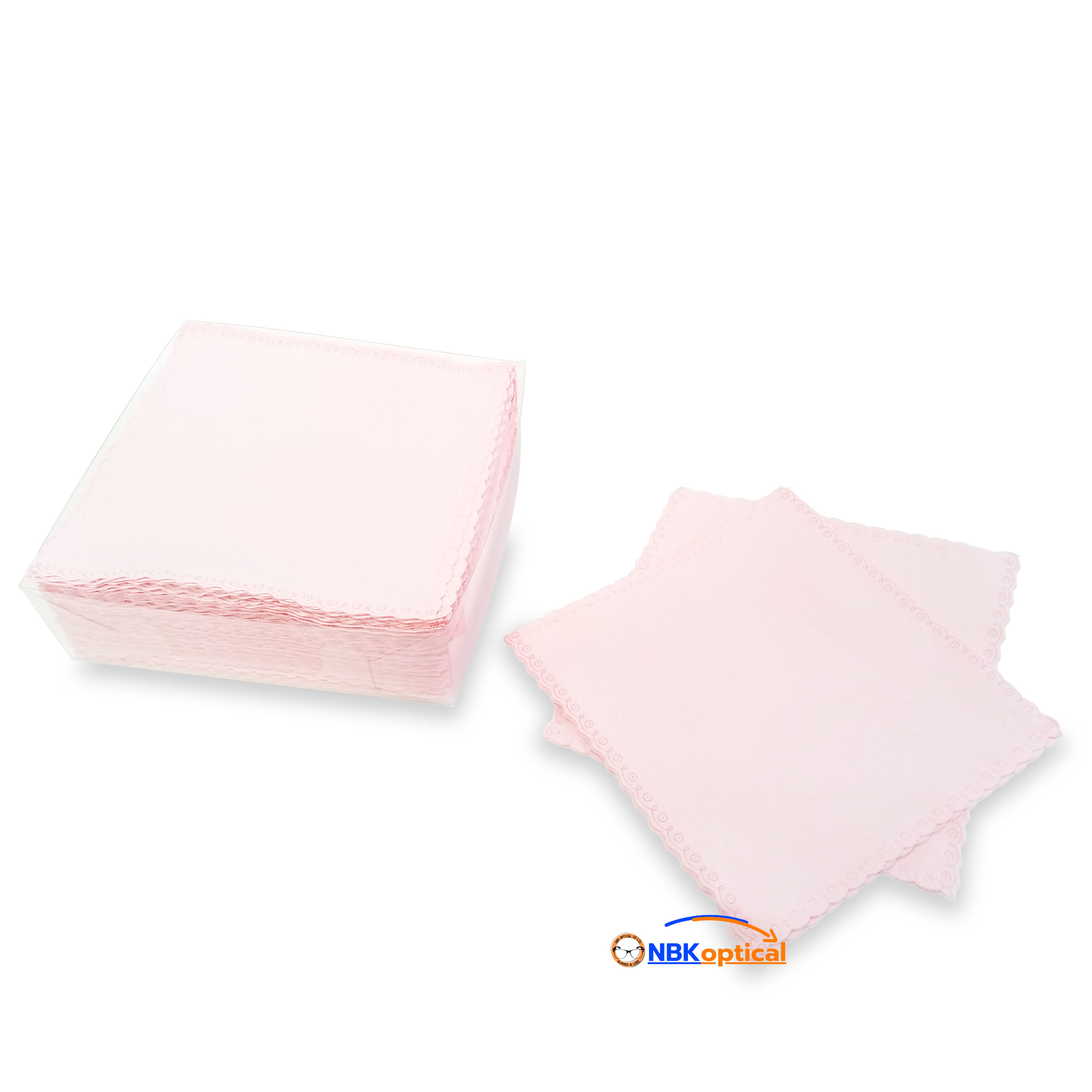 ผ้าเช็ดเลนส์แว่นตา(ผ้าชามัวร์)สีชมพู