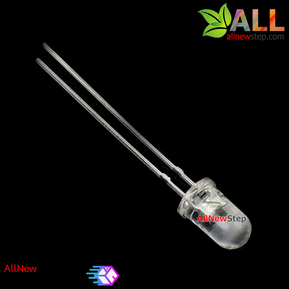 LED ขนาด 5mm สีขาว จำนวน 5 ดวง