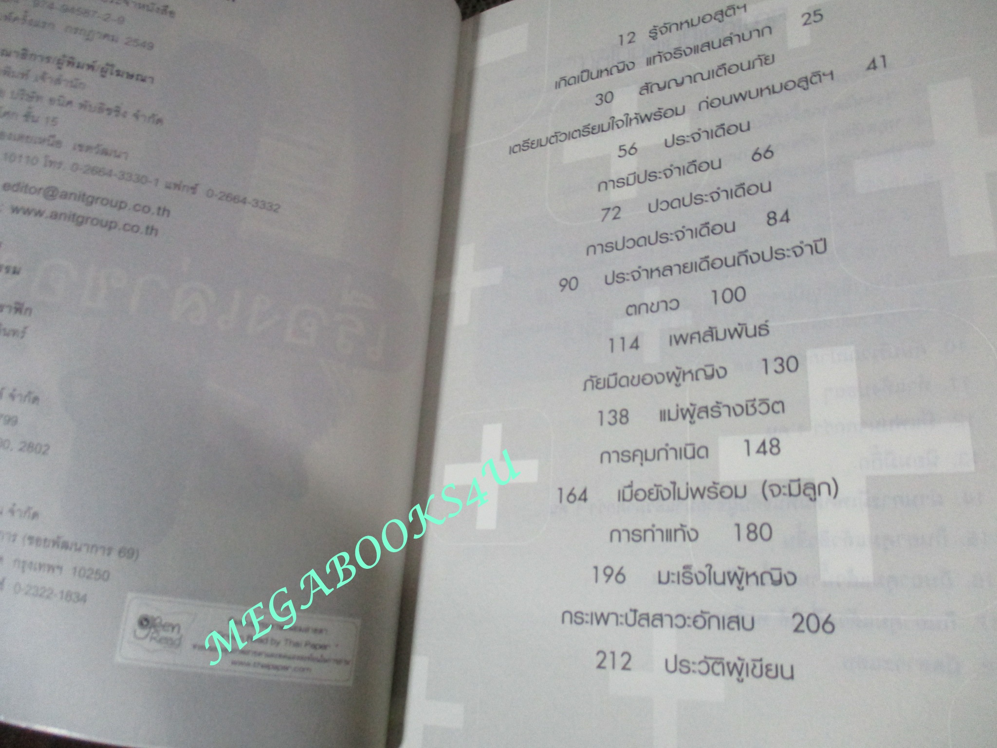 หนังสือ เรื่องเล่าของ...หมอสูติฯ / นายแพทย์สันธา ศรีสุภาพ (มือสอง) (สภาพ85-95%)