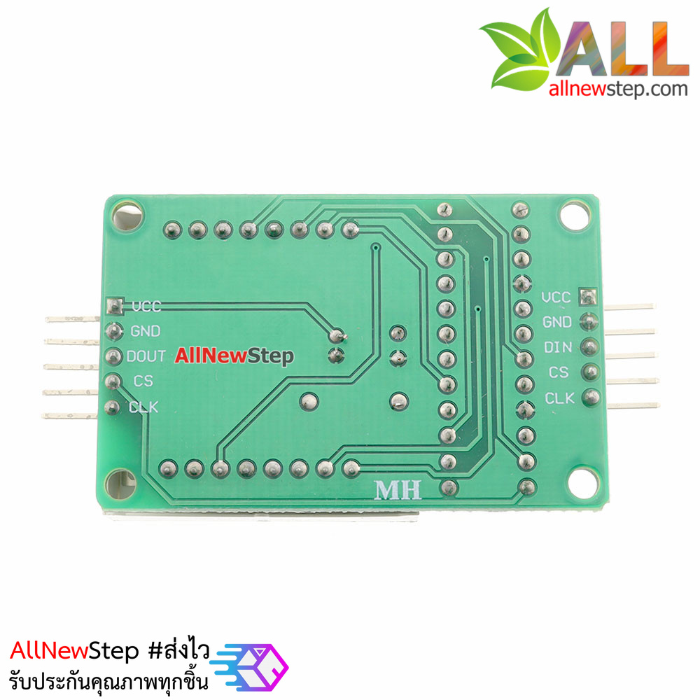 LED Matrix Driver MAX7219 IC Driver Module + LED 3mm Dot Matrix 8x8 ขนาด 30mm x 30mm พร้อมสายไฟ จอสีแดง