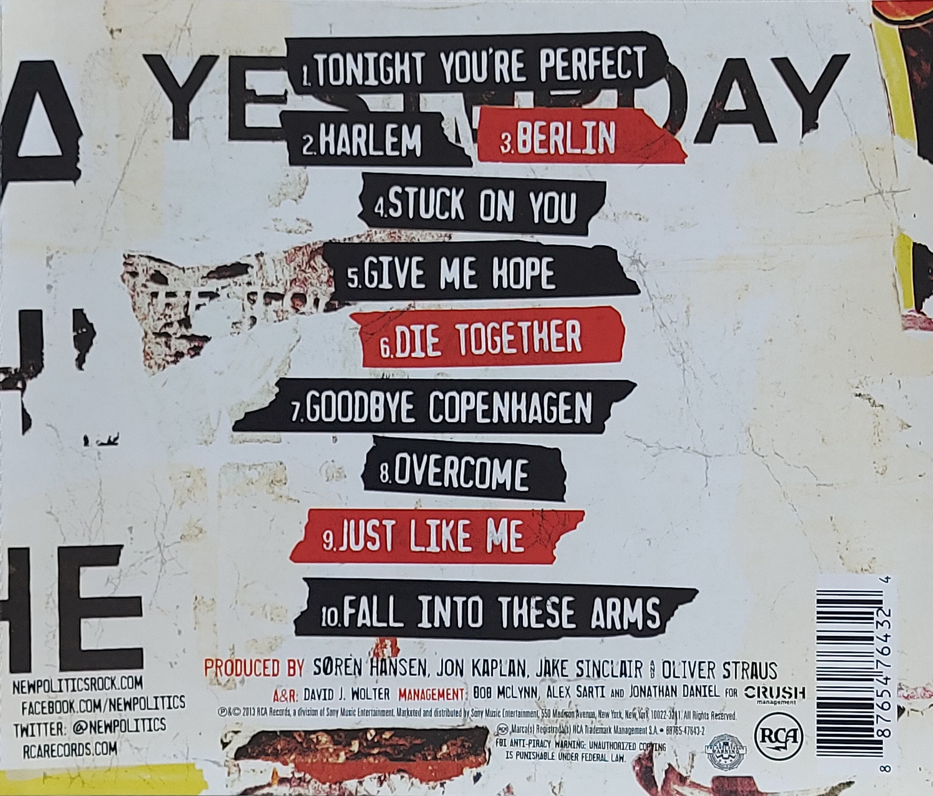 Used CD,New Politics - Bad Girl in Harlem (A)(2013)