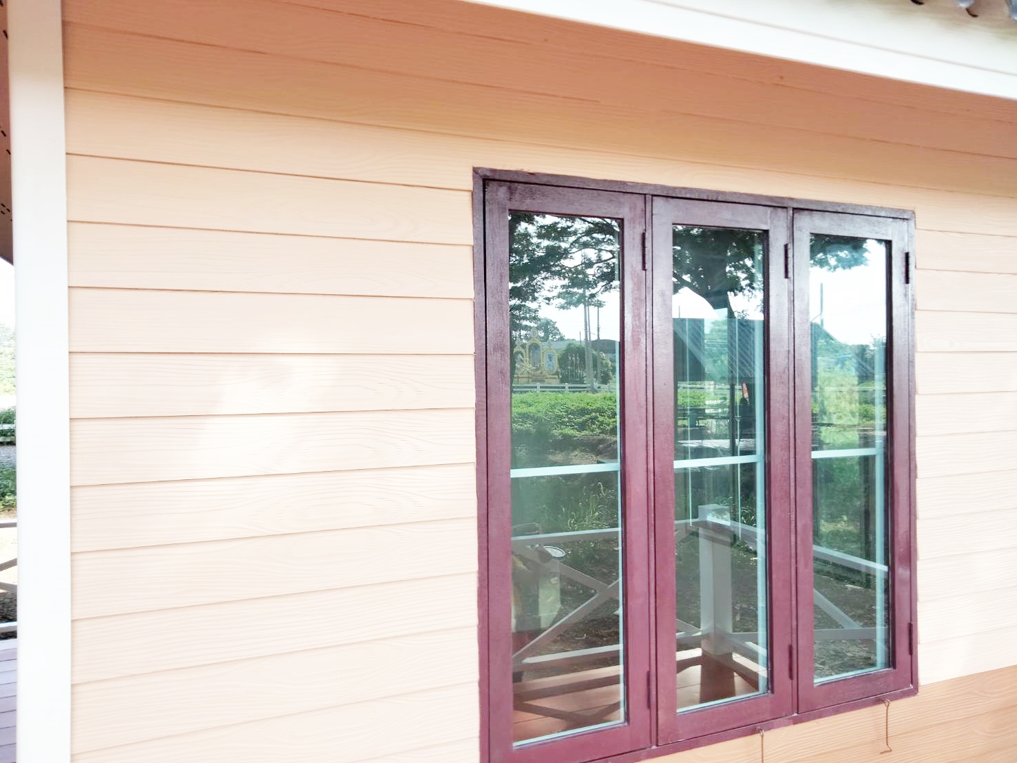 บ้านน็อคดาวน์ ขนาด 4*6 และ 3*4 พร้อมระเบียงกลางบ้าน