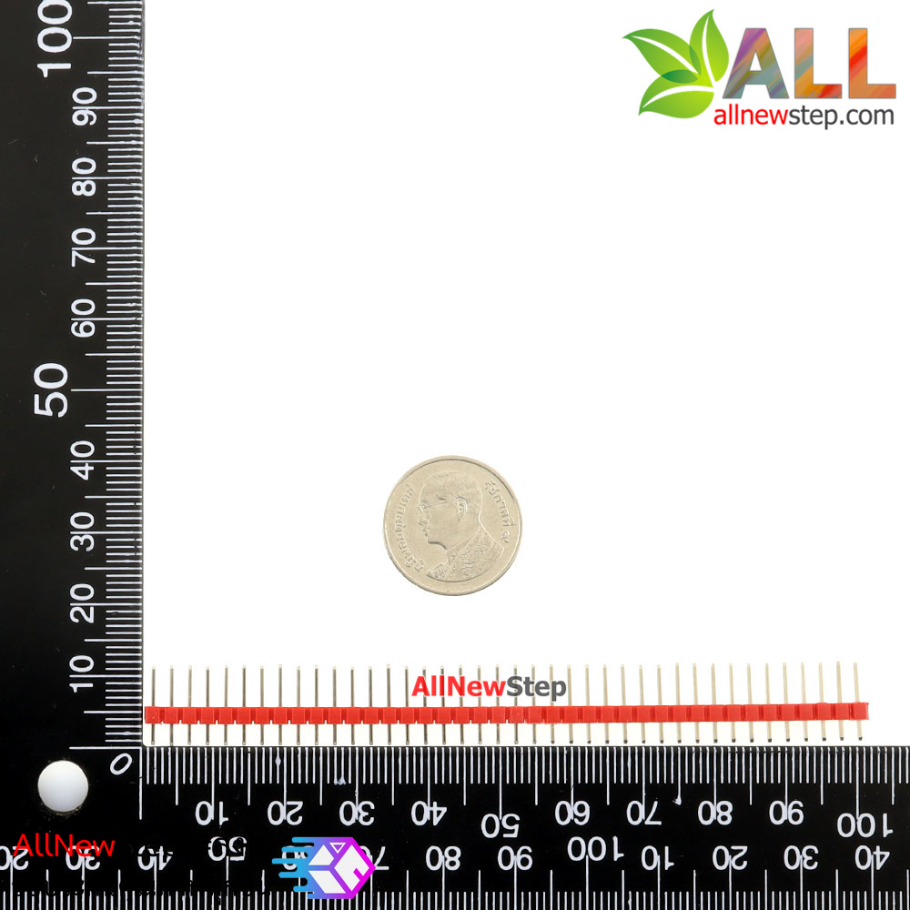 ก้างปลา 40 Pin 2.54 mm Pin Header Single Row Pin Male Header เซต 5 สี