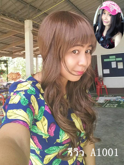 A1001 วิกผมลอนยาวคลาย สไลด์บาง สไตล์น่าร๊ากน่ารัก