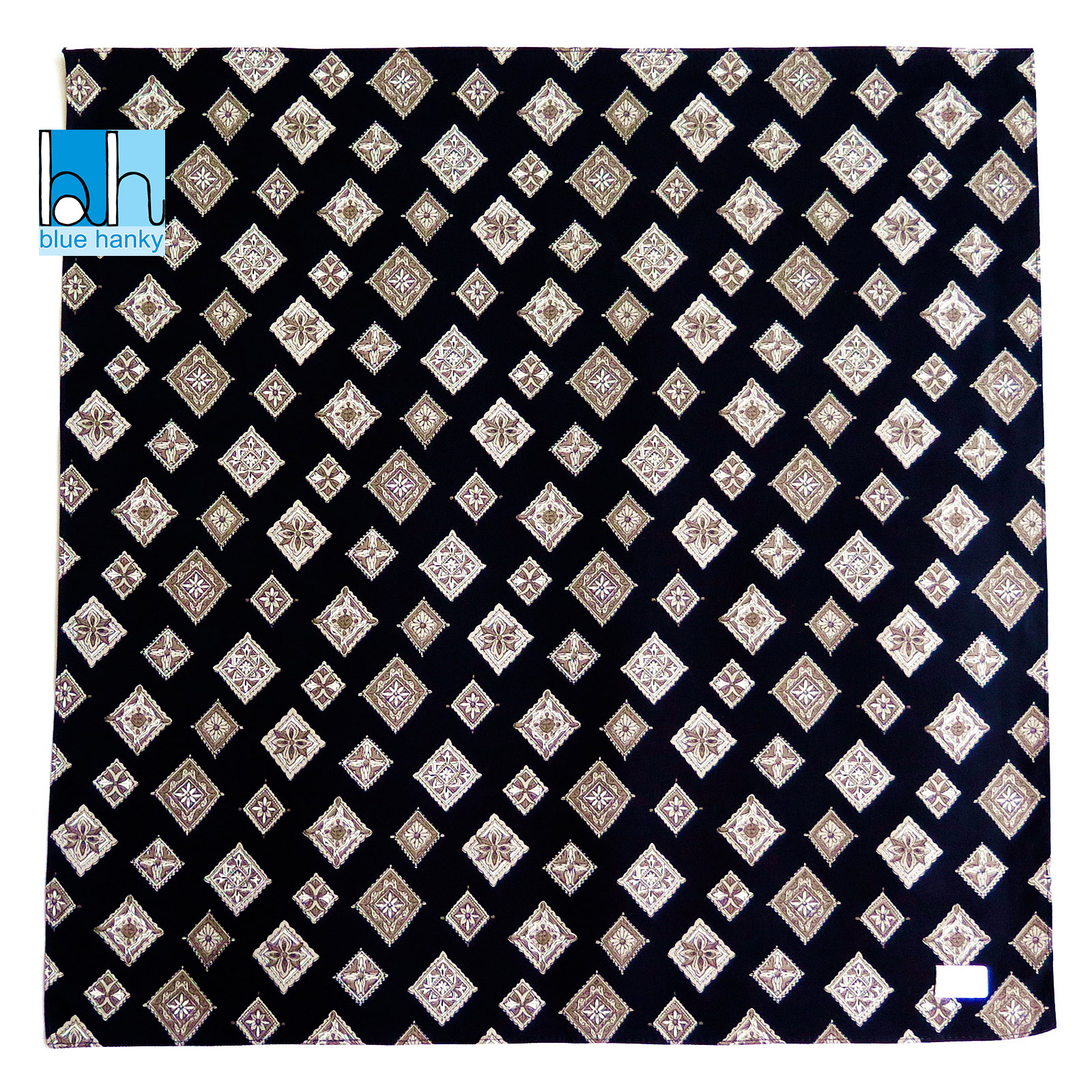 #190 19" ญี่ปุ่น ผ้าเช็ดหน้ามือ2 สภาพดี ผ้าเช็ดหน้าผืนใหญ่