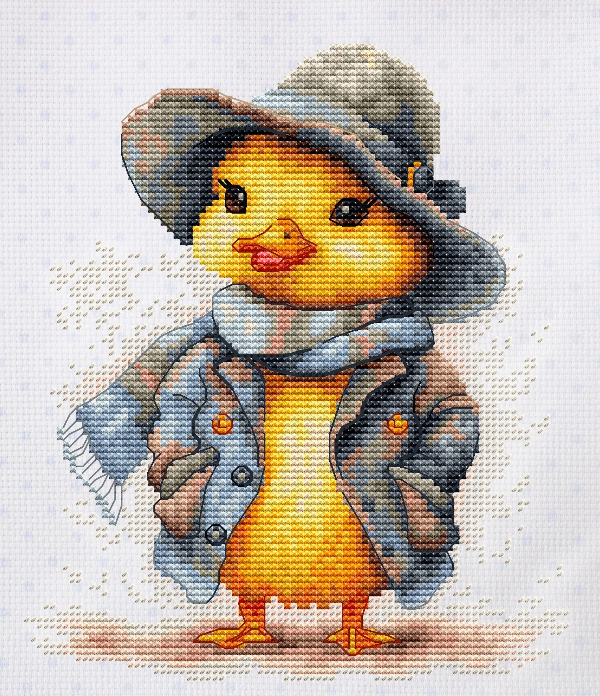 Luca-S ชุดปักครอสติช The Detective Duck