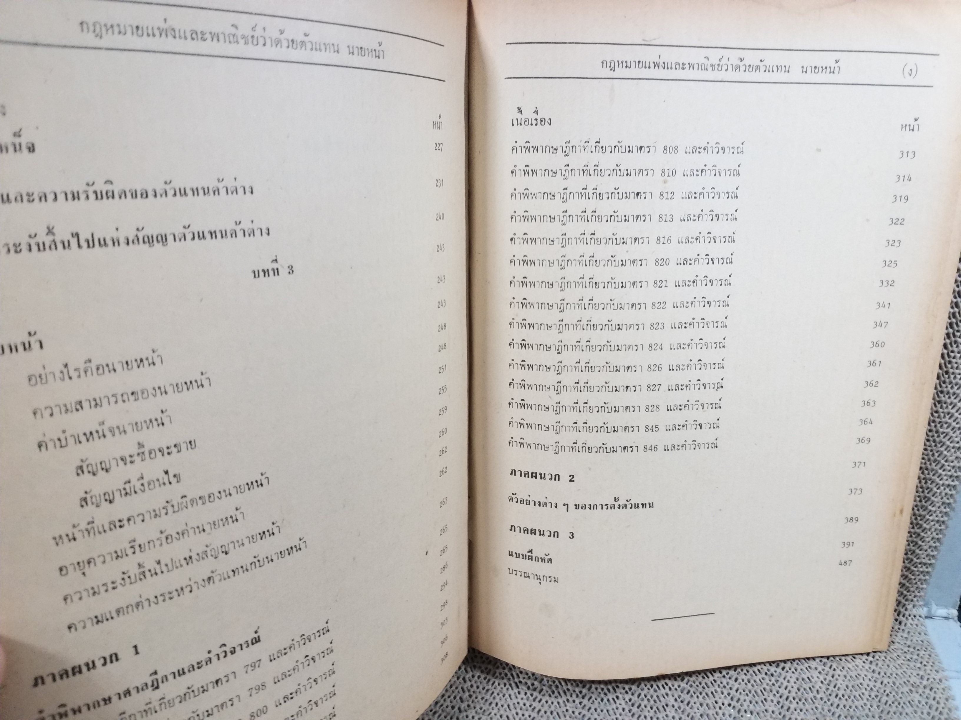 กฎหมายแพ่งและพาณิชย์ ว่าด้วย ตัวแทน นายหน้า LA305 / มาโนช สุทธิวาทนฤพุฒิ