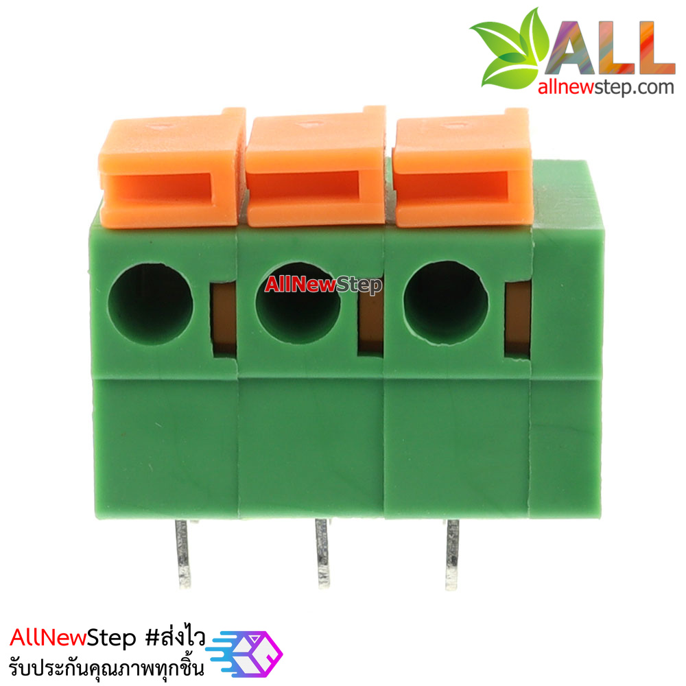 Terminal KF142V KF142R 5.08mm screw-free spring type PCB 3p แบบ 3 ขาตรง