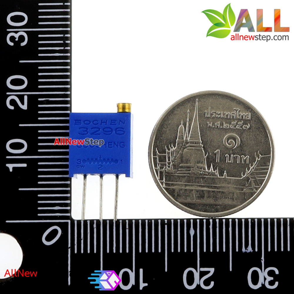 ตัวต้านทานปรับค่าได้ 1k แบบละเอียดหมุน 25 รอบ Trimpot 1 k (102)