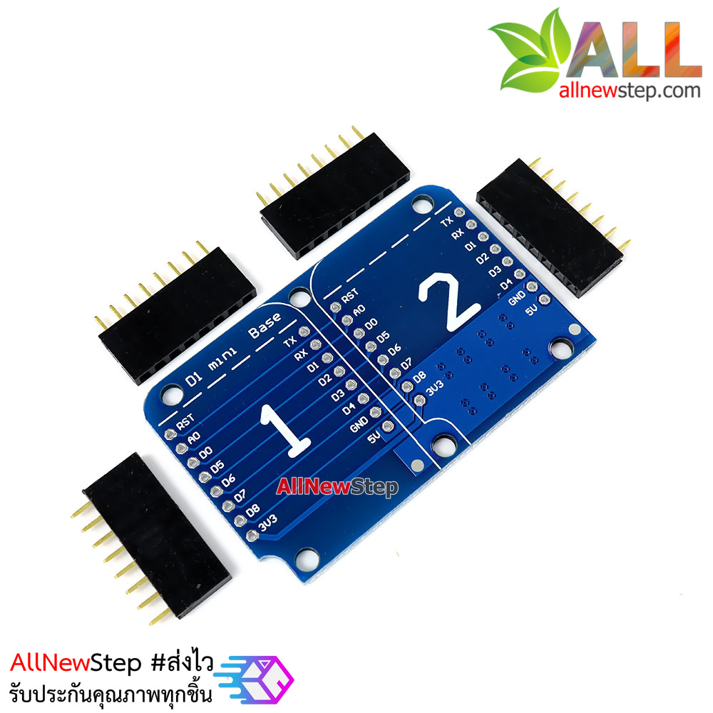 Wemos Dual Base shield for wemos mini D1