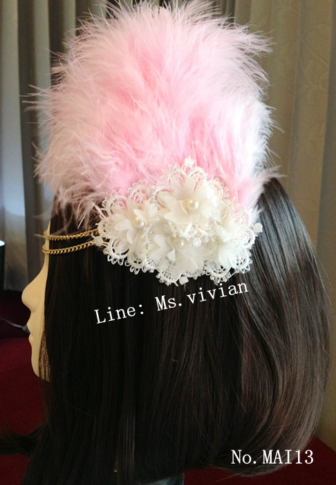 MAI13 มงกุฎขนฟู เเบบคาดหน้าผาก (งาน handmade)**สินค้ามีจำกัดในเเต่ละล๊อต**