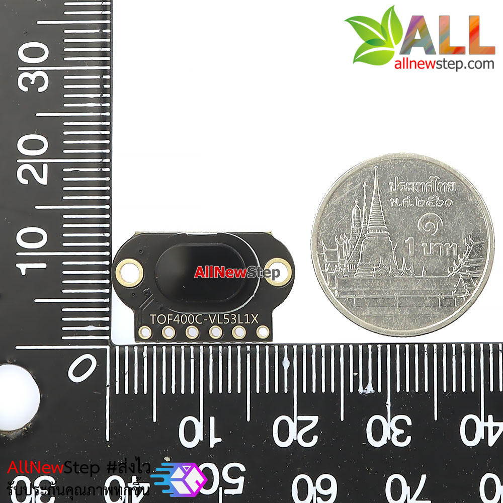 TOF400C VL53L1X เซ็นเซอร์วัดระยะทางแสงเลเซอร์ ความแม่นยำสูง Laser Ranging Sensor Module ระยะตรวจจับ 0-400cm