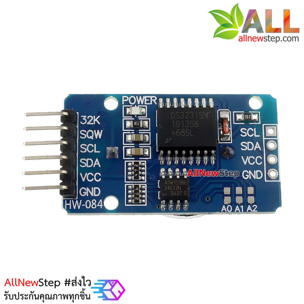 DS3231 Module โมดูลนาฬิกา DS3231M และเซนเซอร์วัดอุณหภูมิ พร้อมแบตเตอร์รี่