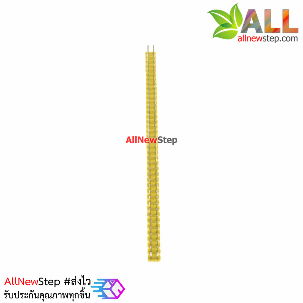 ก้างปลา 2x40 ขา สีเหลือง 2.54mm double Row Male 2X40 Copper Pin Header Strip