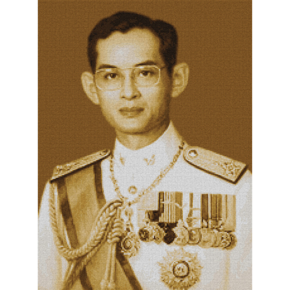 Pinn ในหลวงทรงชุดขาว