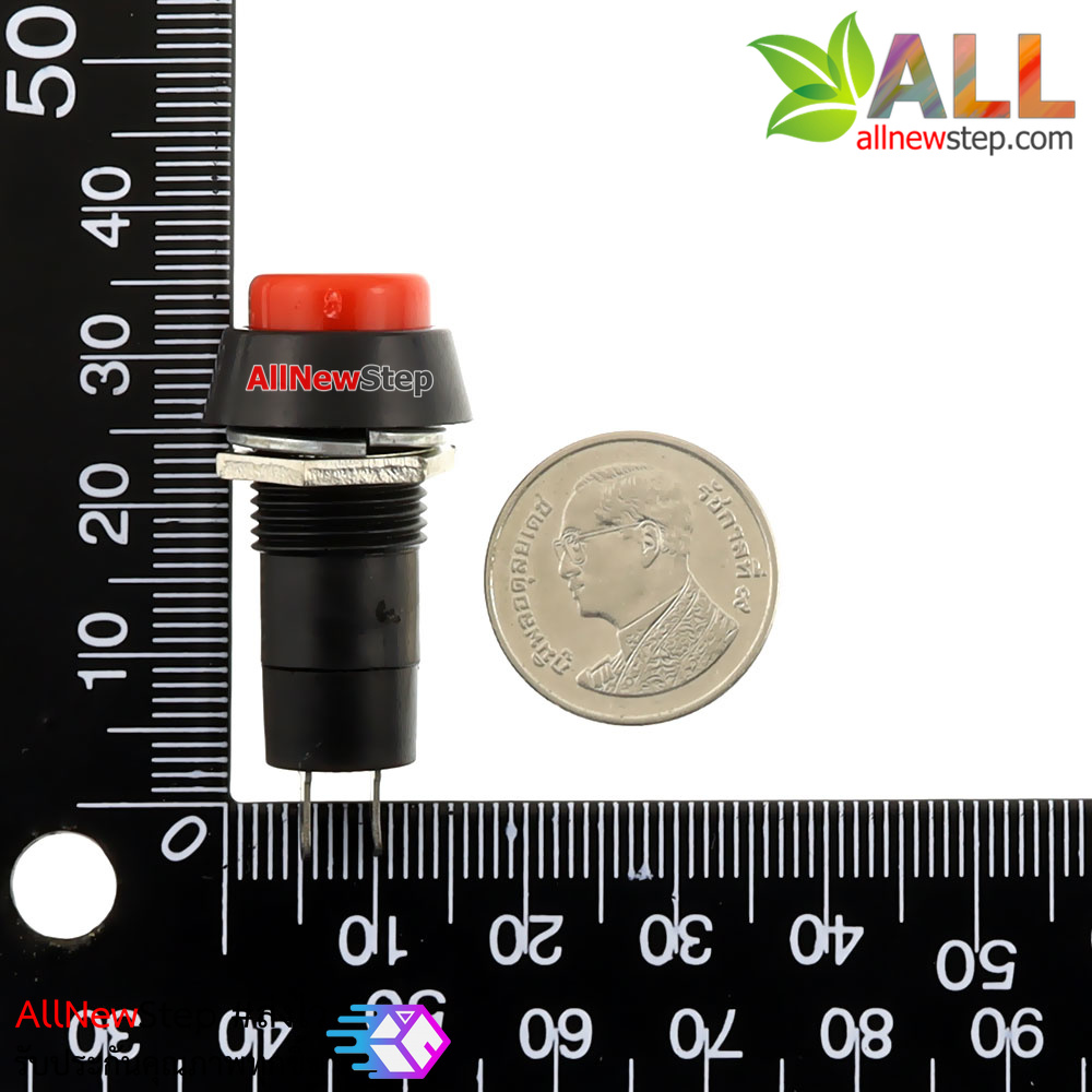 Switch สวิตช์ กดติด-กดดับ 250V 3A สีแดง