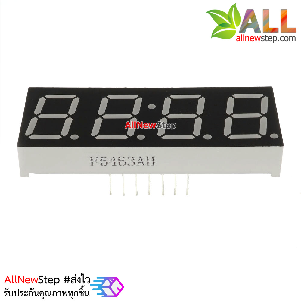 7 Segment 0.56 นิ้ว 4 digit clock Red ไฟ 7 segment 0.56 4 หลัก สีแดงพร้อมจุดนาฬิกา แบบไฟลบร่วม 5463AH