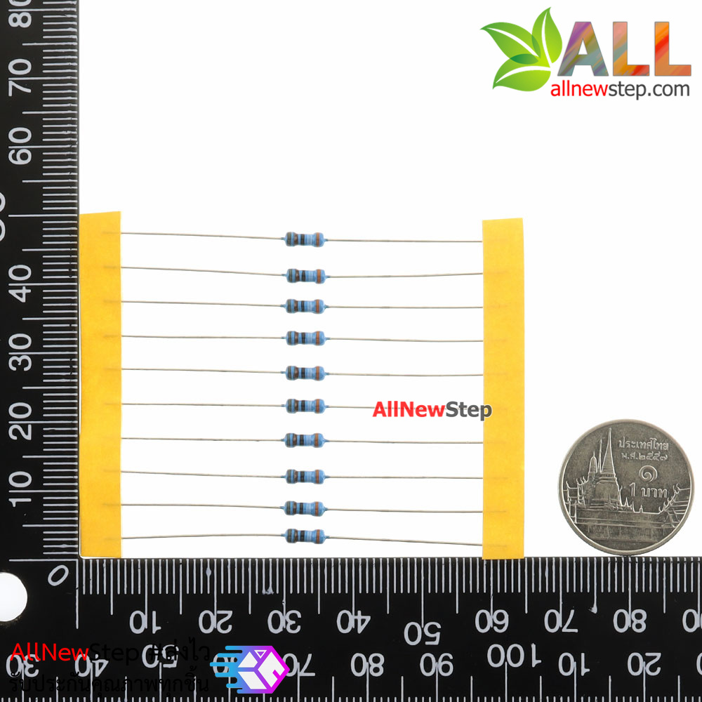 ตัวต้านทาน 30K 1/4W Metal film 1% จำนวน 10 ชิ้น