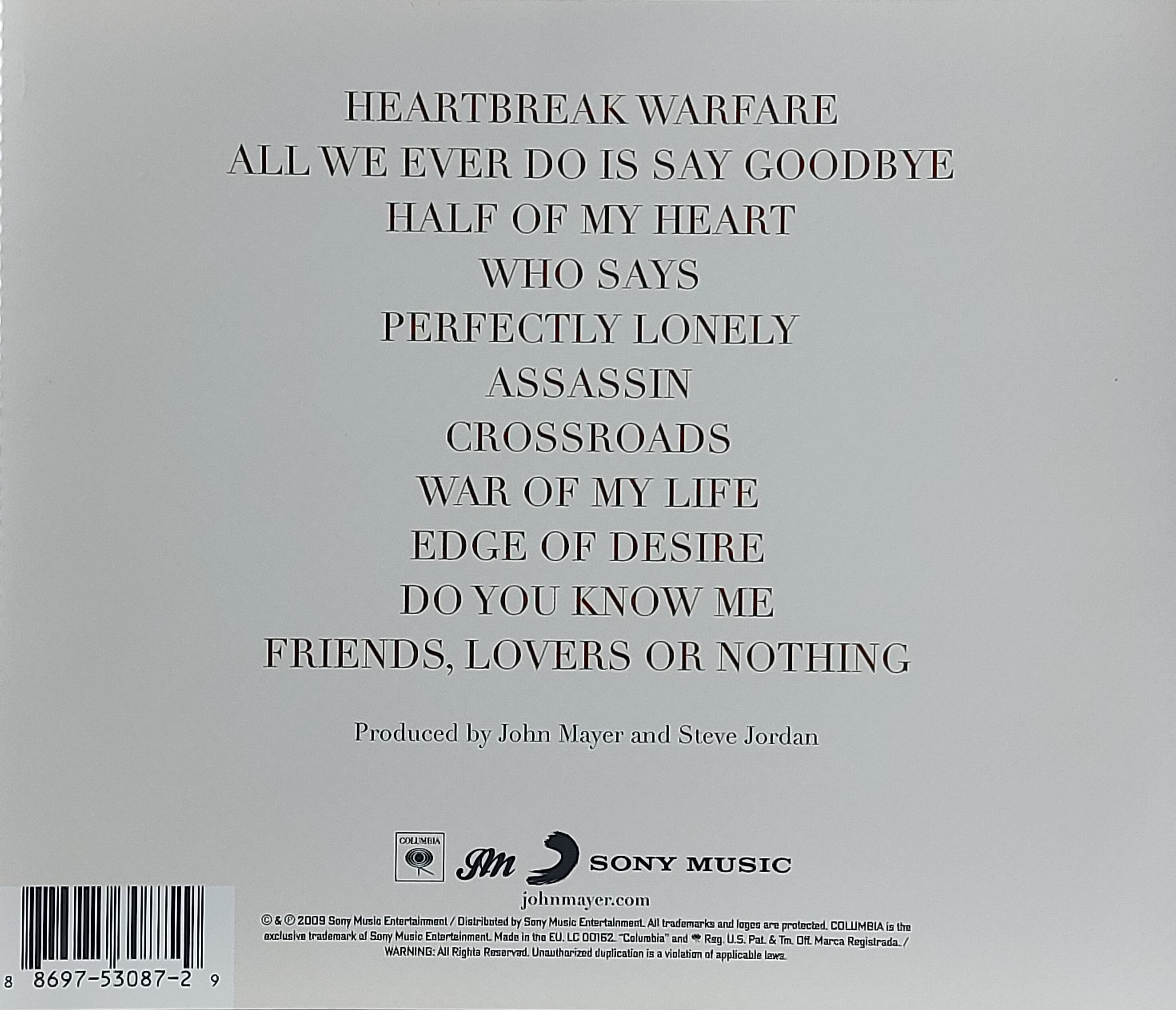 CD,John Mayer - Battle Studies (2009)(Thai)