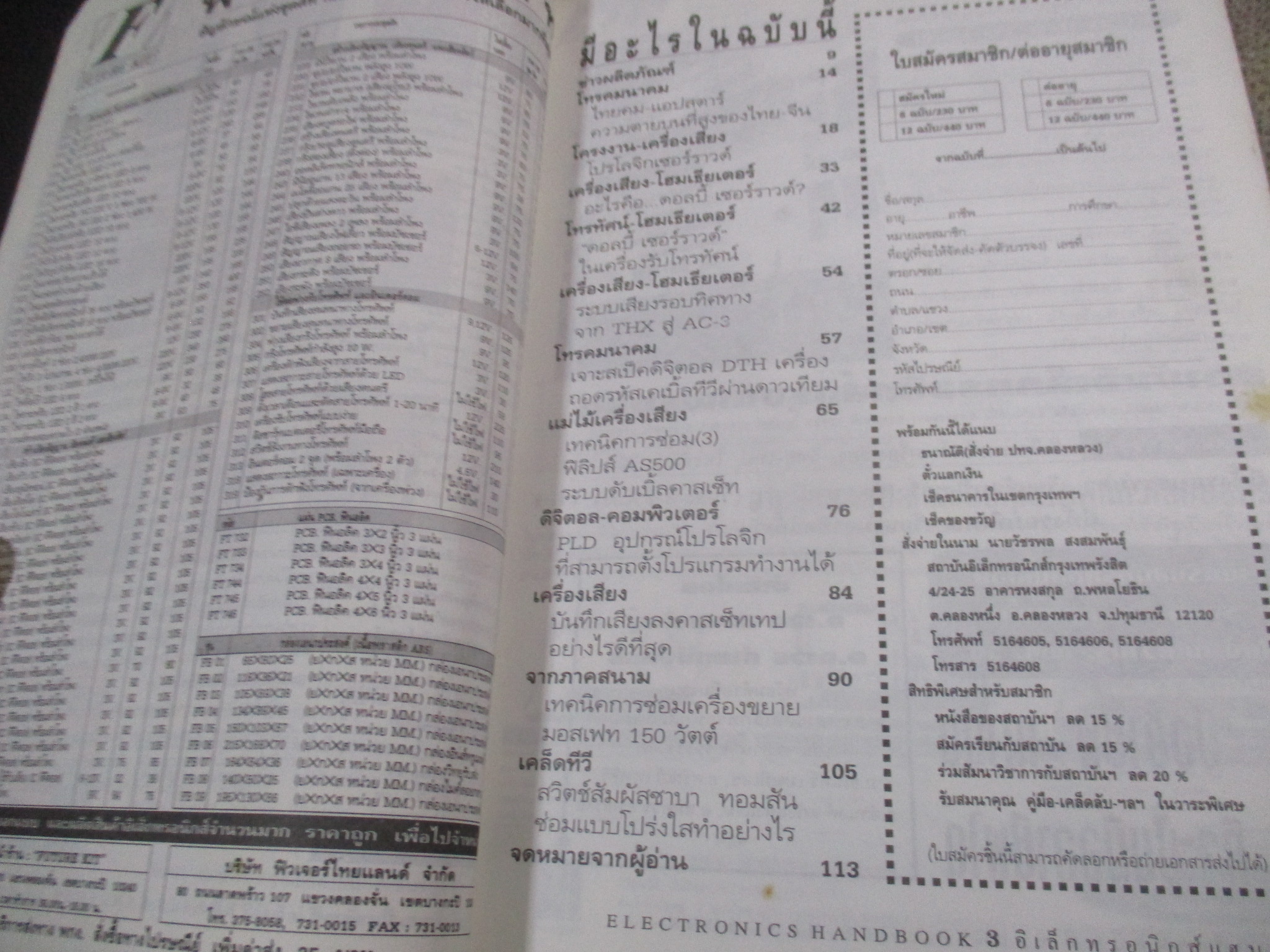 ELECTRONICS HANDBOOK อิเล็กทรอนิกส์แฮนด์บุ๊ค เล่ม13 ปี2539 / หน้าปกช้ำหน่อย