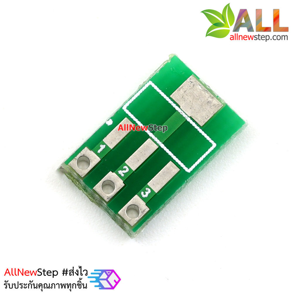 แผ่นปริ้นขยายขา SOT223 to DIP3 SOT89 to SIP3 adapter PCB