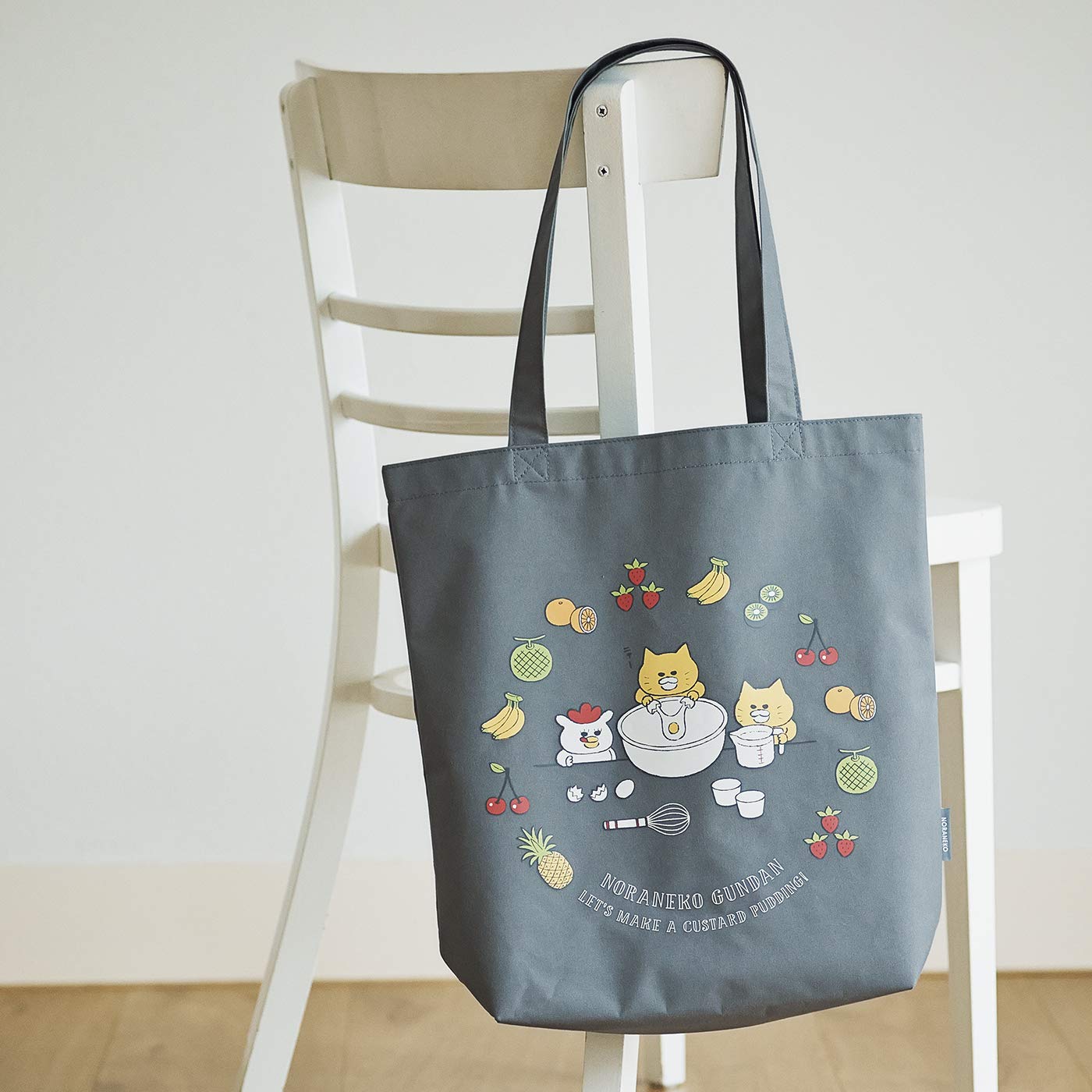 Noraneko Gundan Pudding Easy Tote กระเป๋าโท้ตสะพายไหล่ ลายน่ารัก (มีกล่อง)