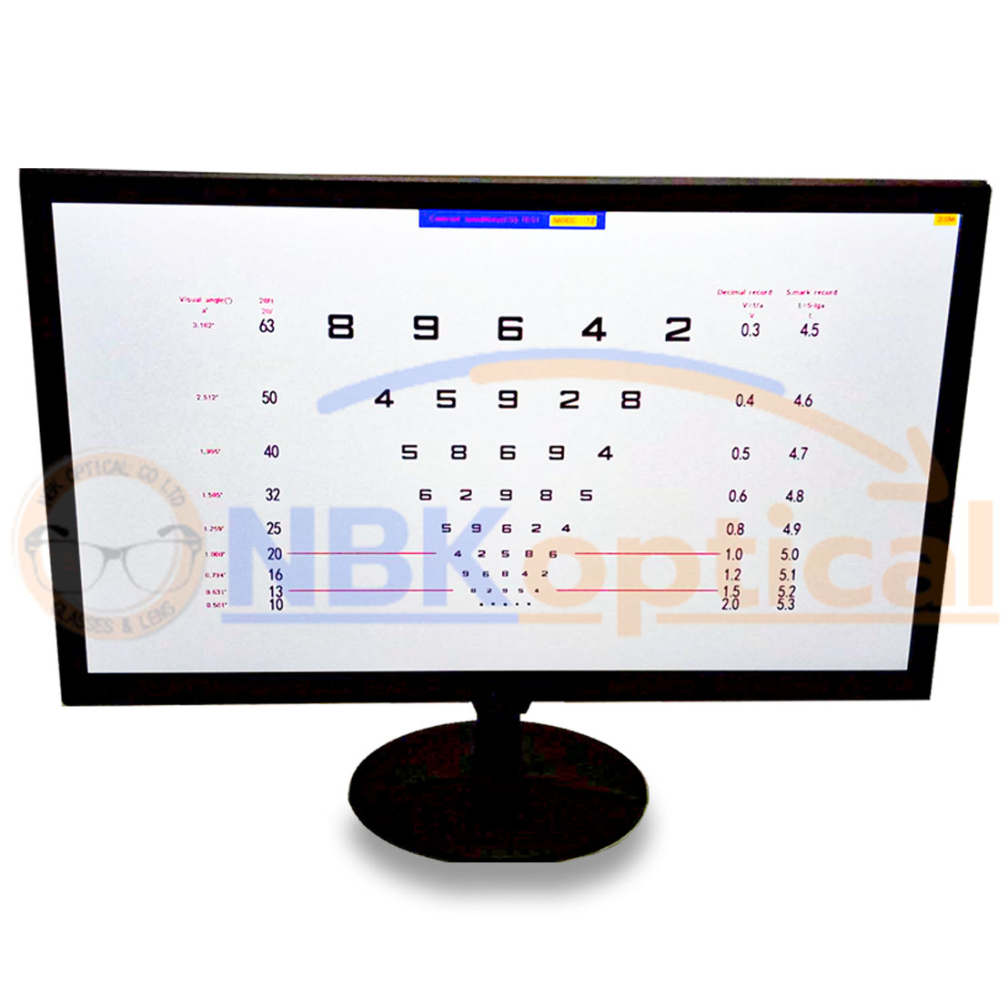 K215 LED 21" Visual Auto Charts จอวัดสายตา ตั้งโต๊ะ&ติดผนังได้