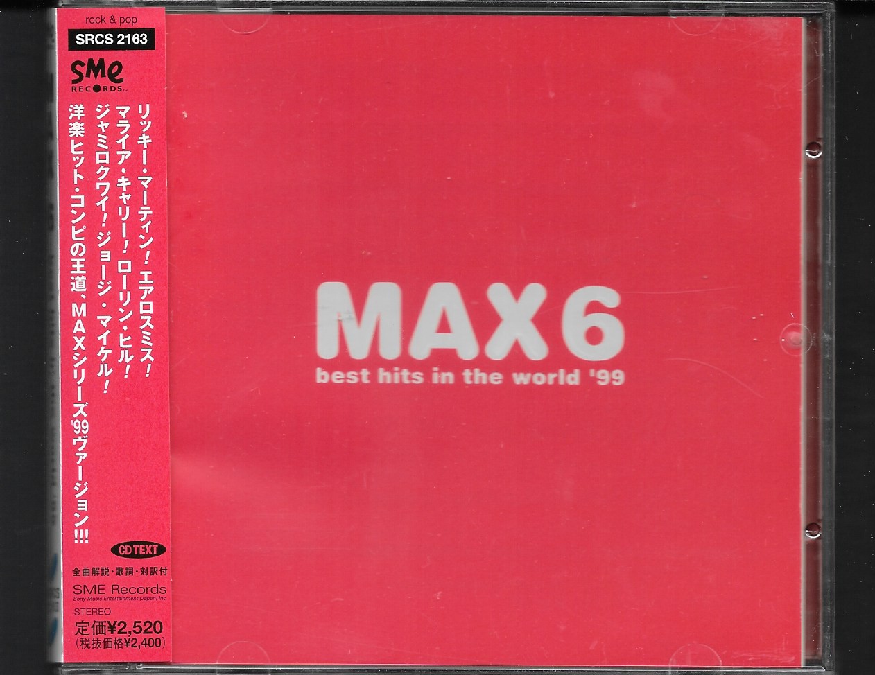Used CD,Max 6 Best Hits In The World 99 (A)(Various Artists)(1999)(Japan)
