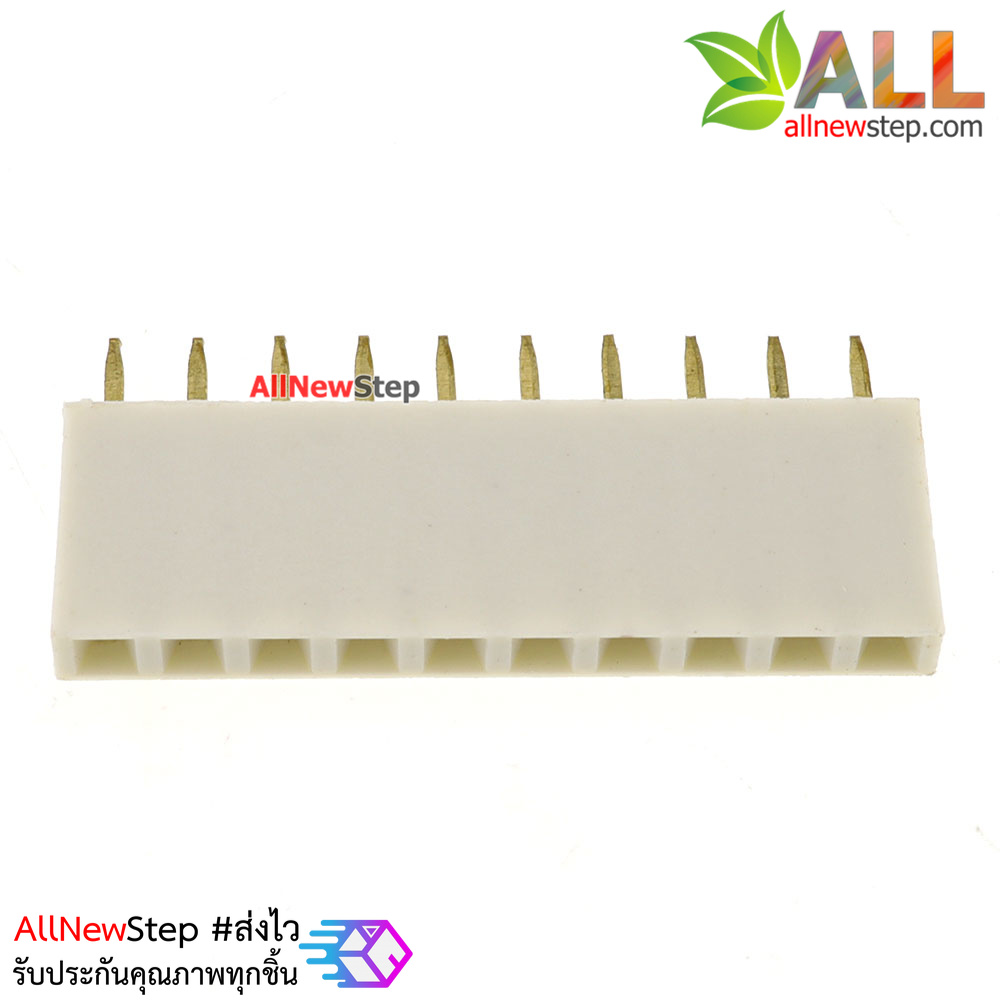 Pin header Female Header Single Row 2.54mm 10p Pin1x10 สีขาว
