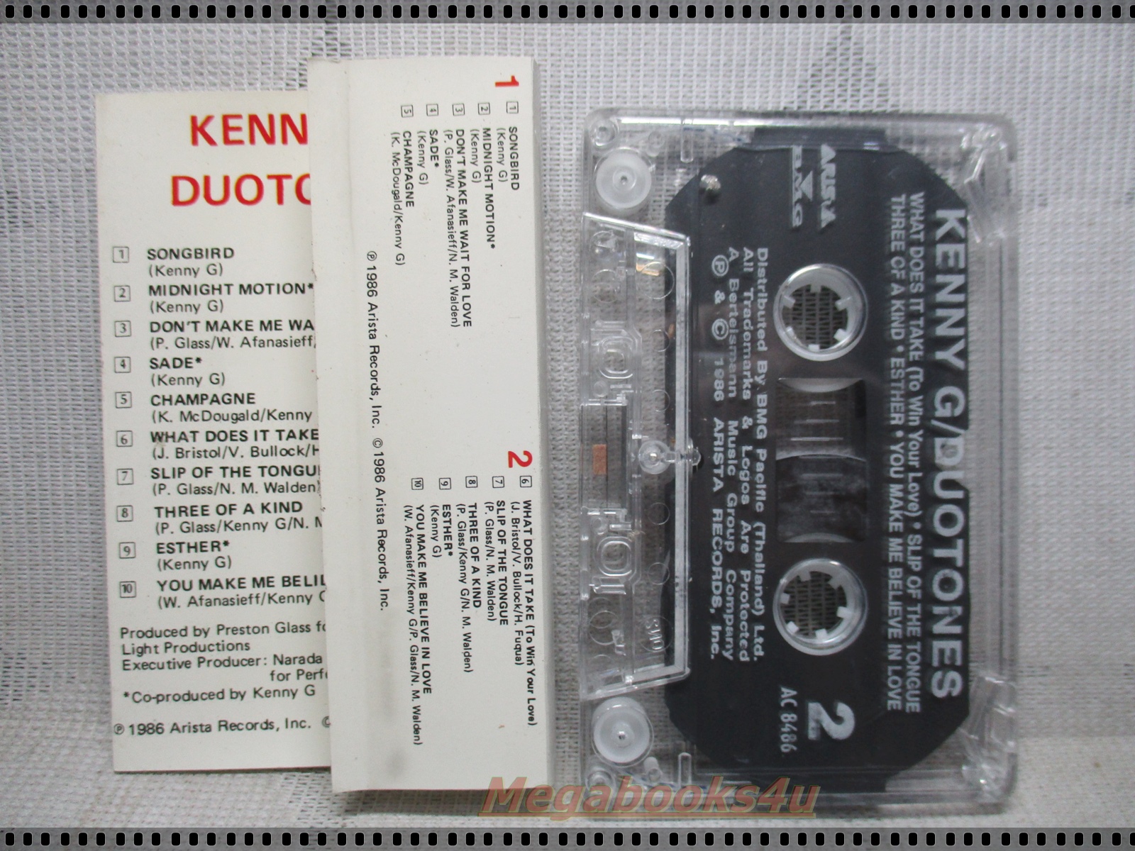 เทปเพลงสากล KENNY G - DUOTONES