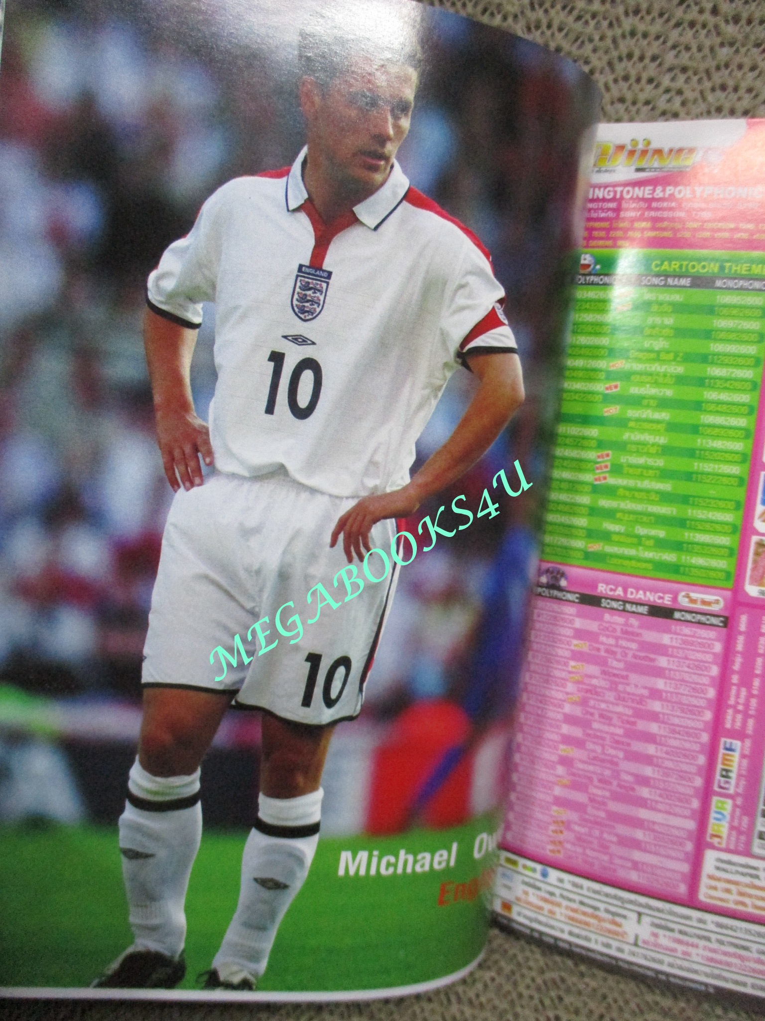 ไกด์บุ๊ก ยูโร 2004 โปรตุเกส (สภาพ85-95%) นิตยสารฟุตบอล