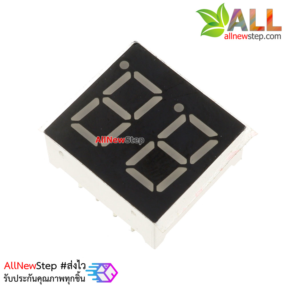 7 Segment 0.36 นิ้ว Common Anode 2 digit Red ไฟ 7 segment 0.36 2 หลัก สีแดงแบบไฟบวกร่วม 3621B 3261B SM4103620DW