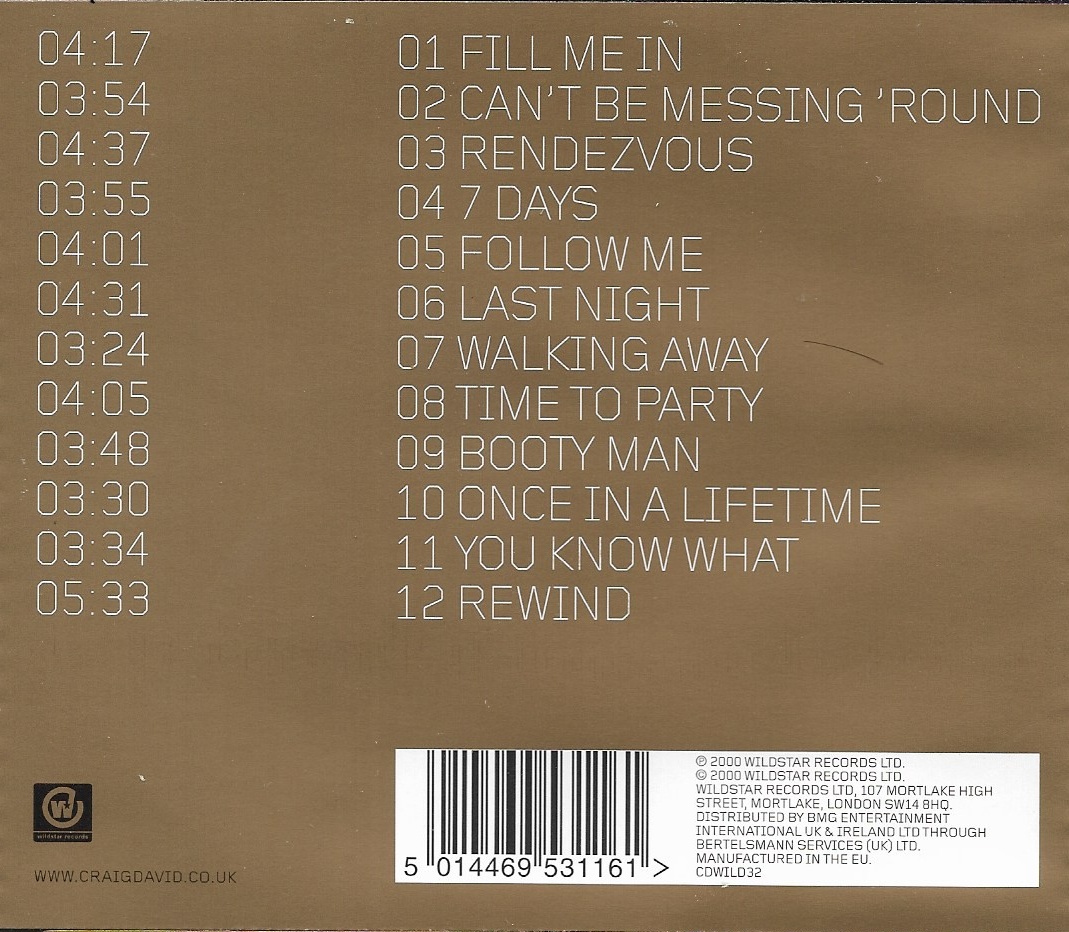 Used CD,Craig David - Born To Do It (B)(2000)(EU)