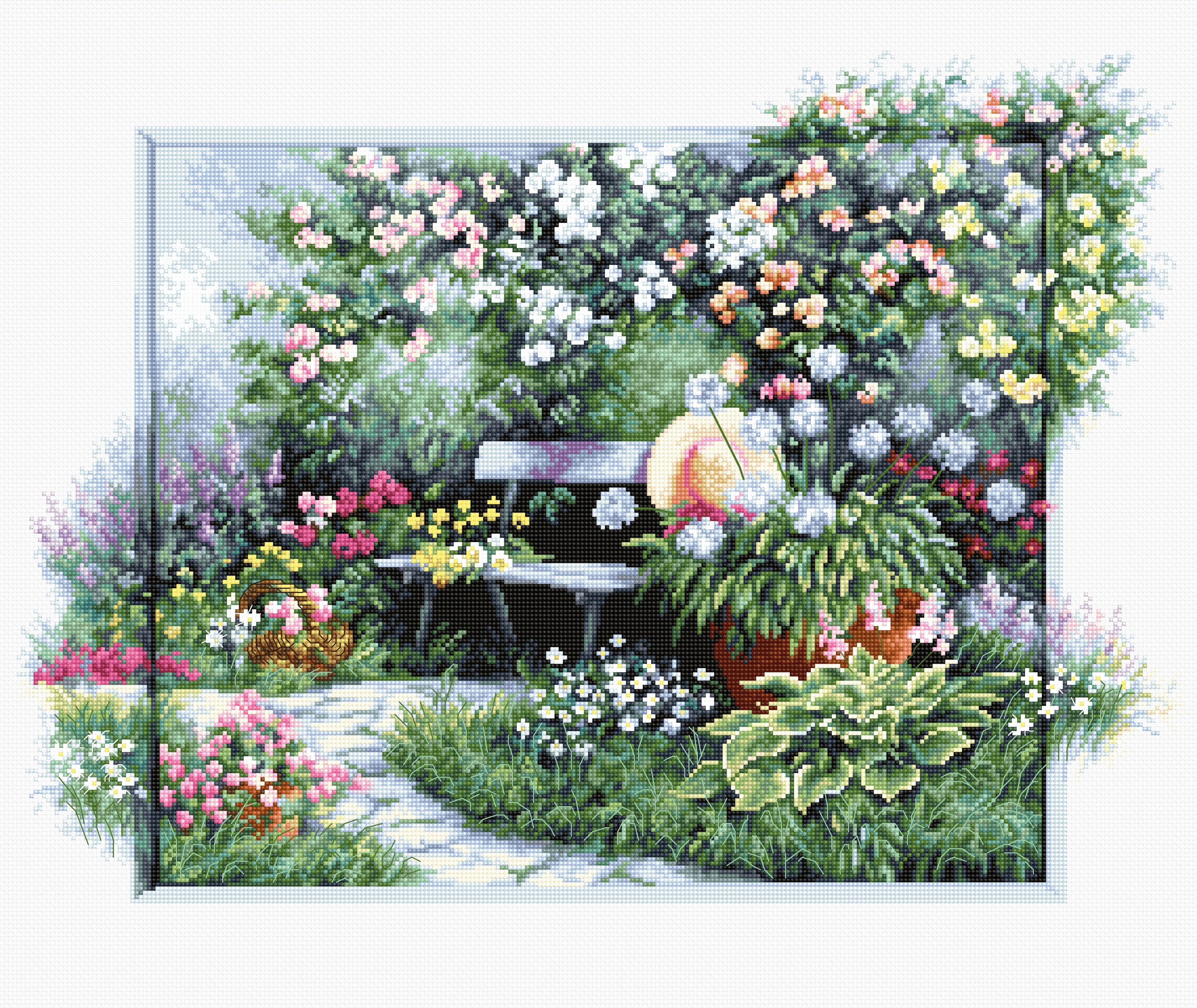 Luca-S ชุดปัก Blooming Garden
