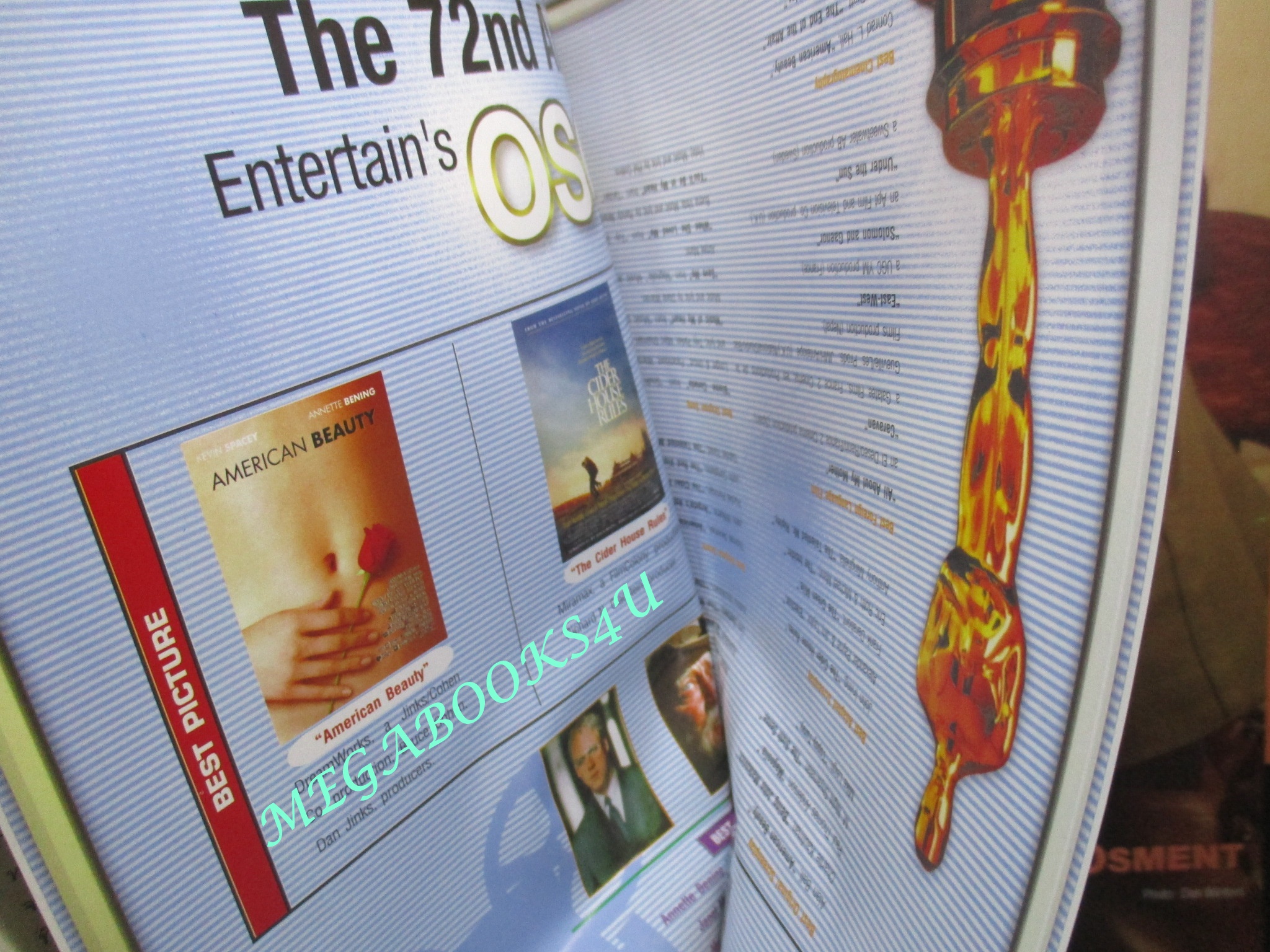 นิตยสารเอนเตอร์เทน Entertain ฉบับที่0559 ปี2543 ปก The Talented Mr.Ripley (อำมหิต มร.ริปลีย์)