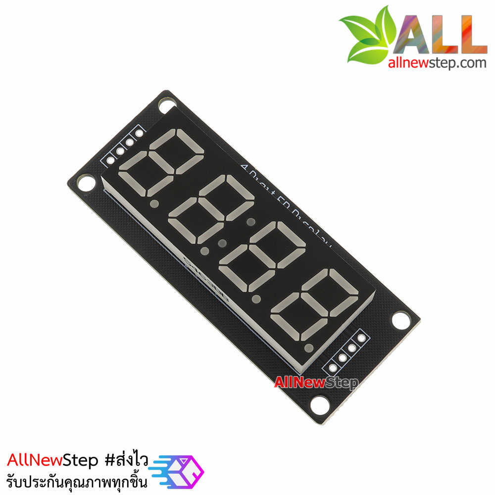โมดูลแสดงค่าตัวเลข 4 หลัก ขนาด 0.56 นิ้วTM1637 Driver สีน้ำเงิน 5463BB