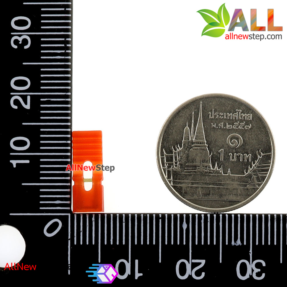 จัมเปอร์แบบยาว long jumper cap 2.54mm pitch 14mm 10 ชิ้น สีแดง