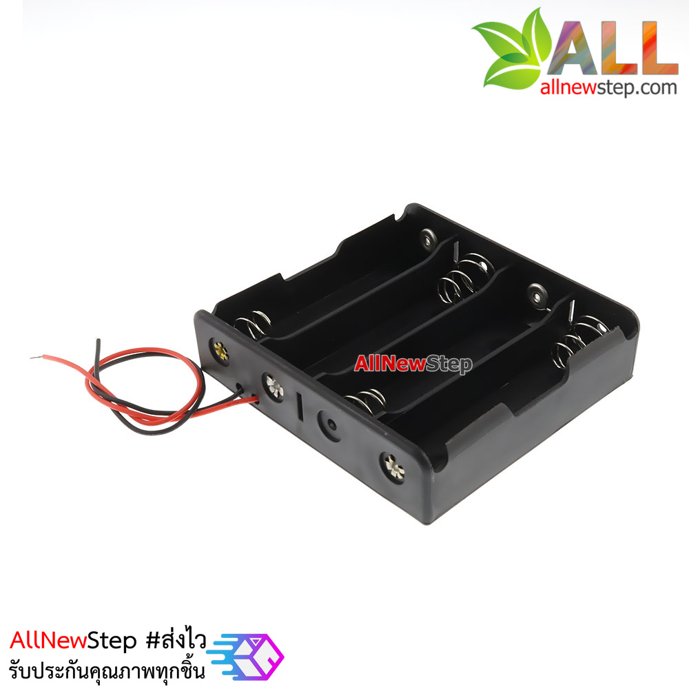 รางถ่าน Lithium 18650 จำนวน 4 ก้อน 3.7V ต่อขนาน รางถ่าน 18650 4 ก้อน