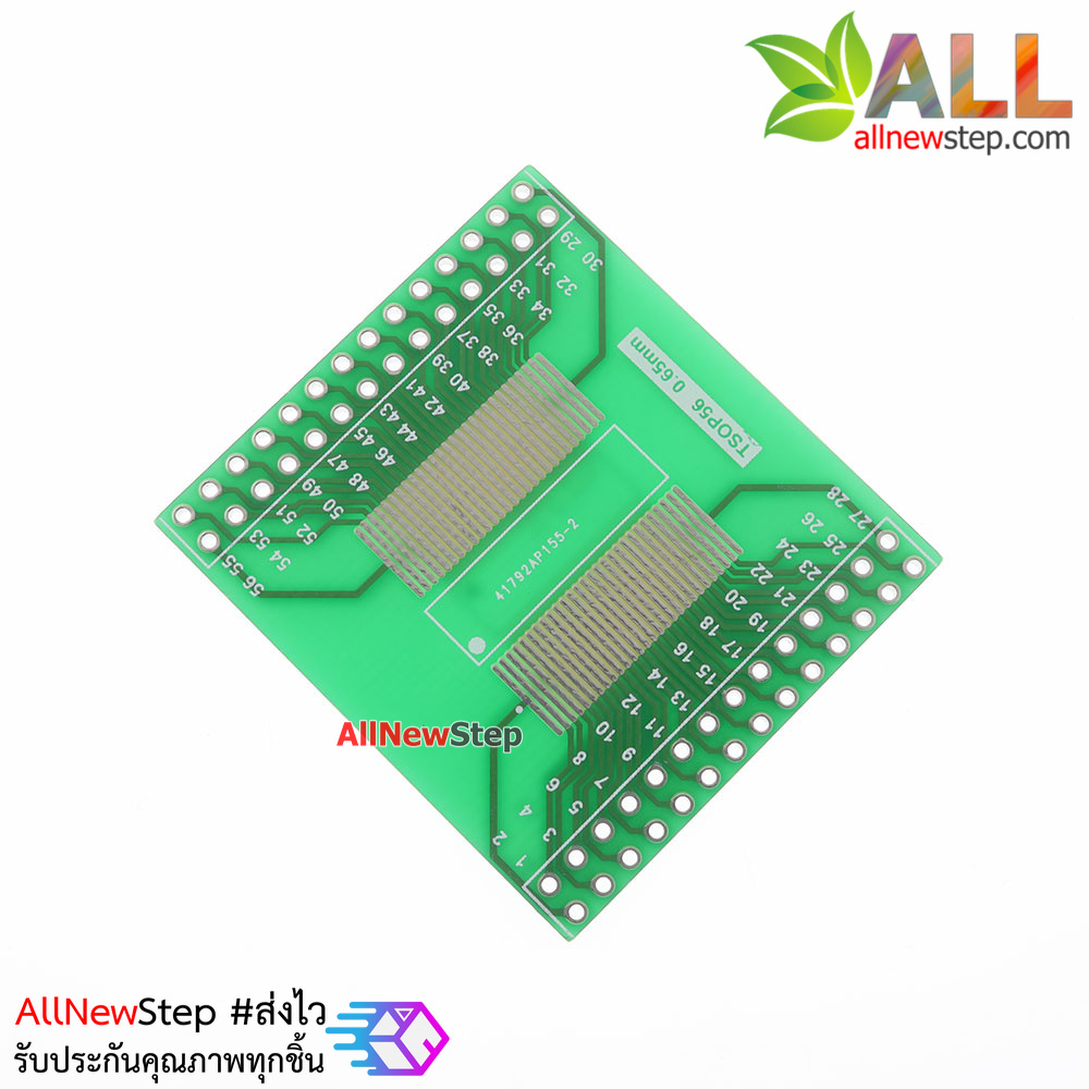 แผ่น PCB TSOP56 TSOP48 to DIP56 adapter board AM29 series chip 0.5mm 0.65
