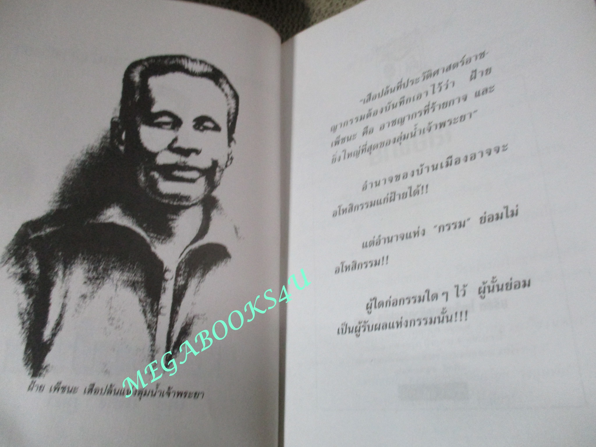 หนังสือ เสือฝ้าย / เพลิง ภูผา / ฆ่าระงับการฆ่า เหี้ยมระงับโหด เรื่องจริงของเสือร้ายลุ่มน้ำเจ้าพระยา (มือสอง) (สภาพ85-95%) ตำหนิ มีคราบน้ำเล็กน้อย