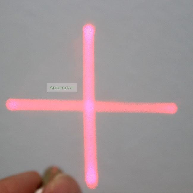 เลเซอร์ 3.3V laser สร้างเส้นบวก เส้นตรงแนวตั้งและแนวนอน แบบเครื่องหมายบวก