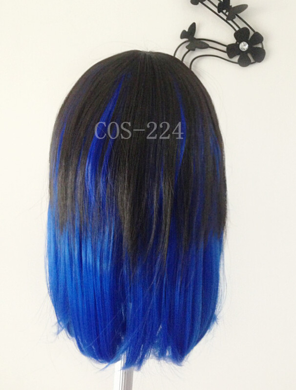 COS-224 วิกคอส ประไหล่ หน้าม้าปัด **สีตามนางเเบบ**
