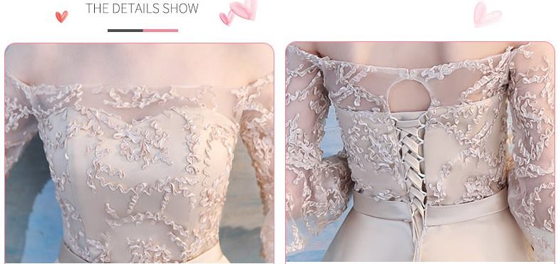 **หมดค่ะ**เดรสออกงานผ้าซาตินสีทอง ดีไซน์เปิดไหล่ซีทรู แขนยาวสี่ส่วน ปลายแขนเสื้อระบาย คาดเอวด้วยโบว์ กระโปรงผ้าซาติน สวยมากๆค่ะ