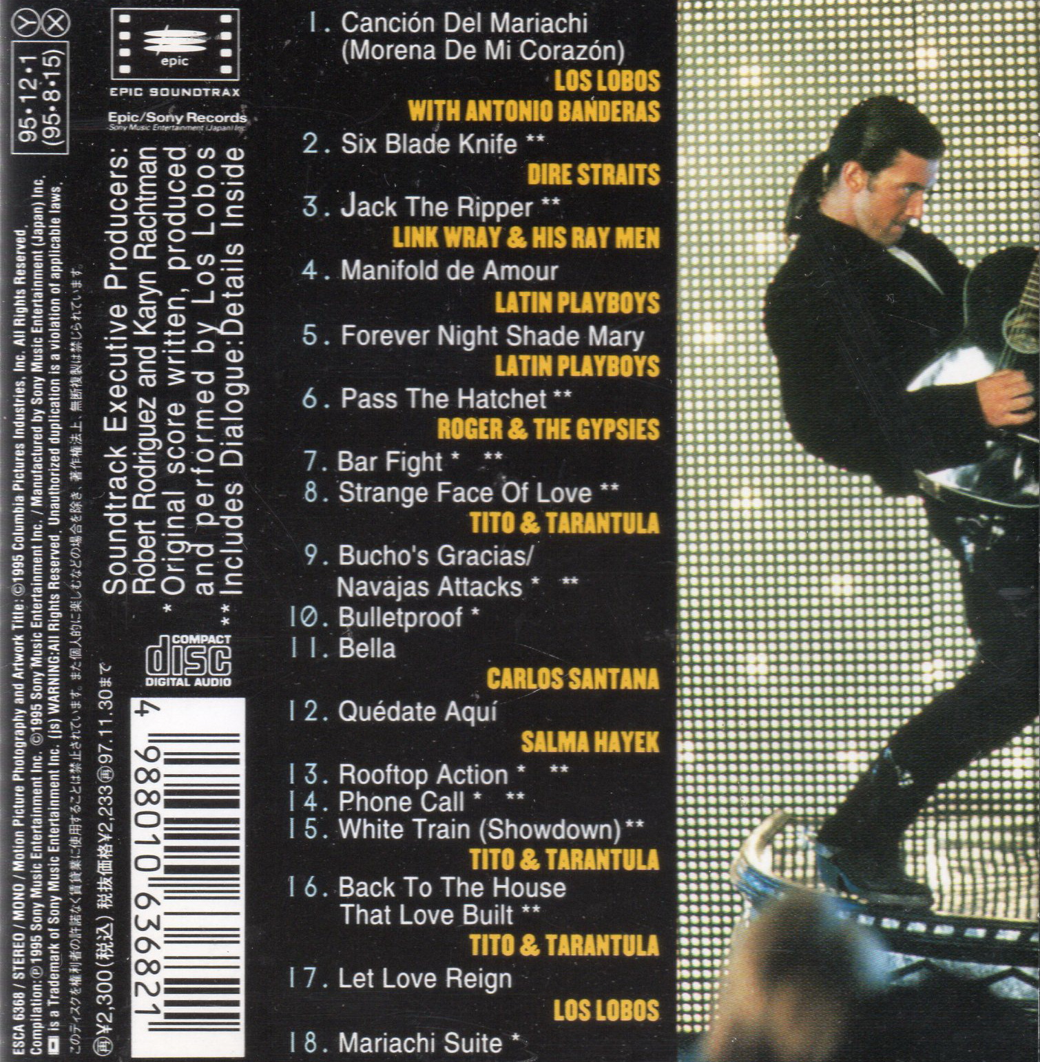 CD,Desperado - The Soundtrack (1995)(Soundtrack)(OST.)(Japan)