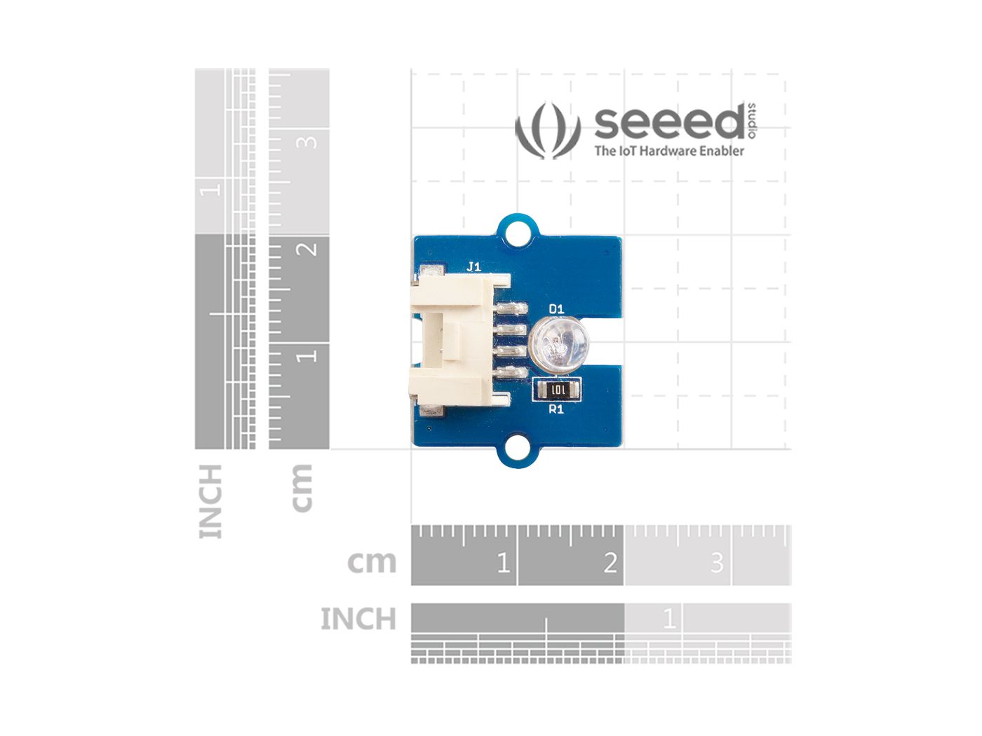 โมดูลไฟ LED เปลี่ยนสี Grove - Multi Color Flash LED 5mm ของแท้จาก SeeedStudio
