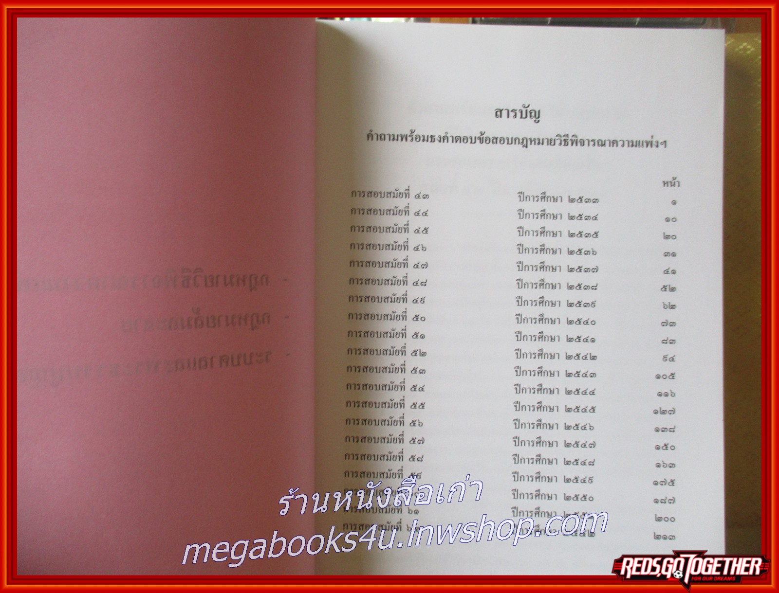 หนังสือ คำถามพร้อมธงคำตอบ ข้อสอบความรู้ชั้นเนติบัณฑิต ภาคสอง กฎหมายวิธีพิจารณาความแพ่งฯ กฎหมายวิธีพิจารณาความอาญาฯ ปีการศึกษา 2533-2552
